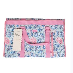 NWT Simply Southern Oyster Swirl Print Travel Garmet Bag 2 In 1